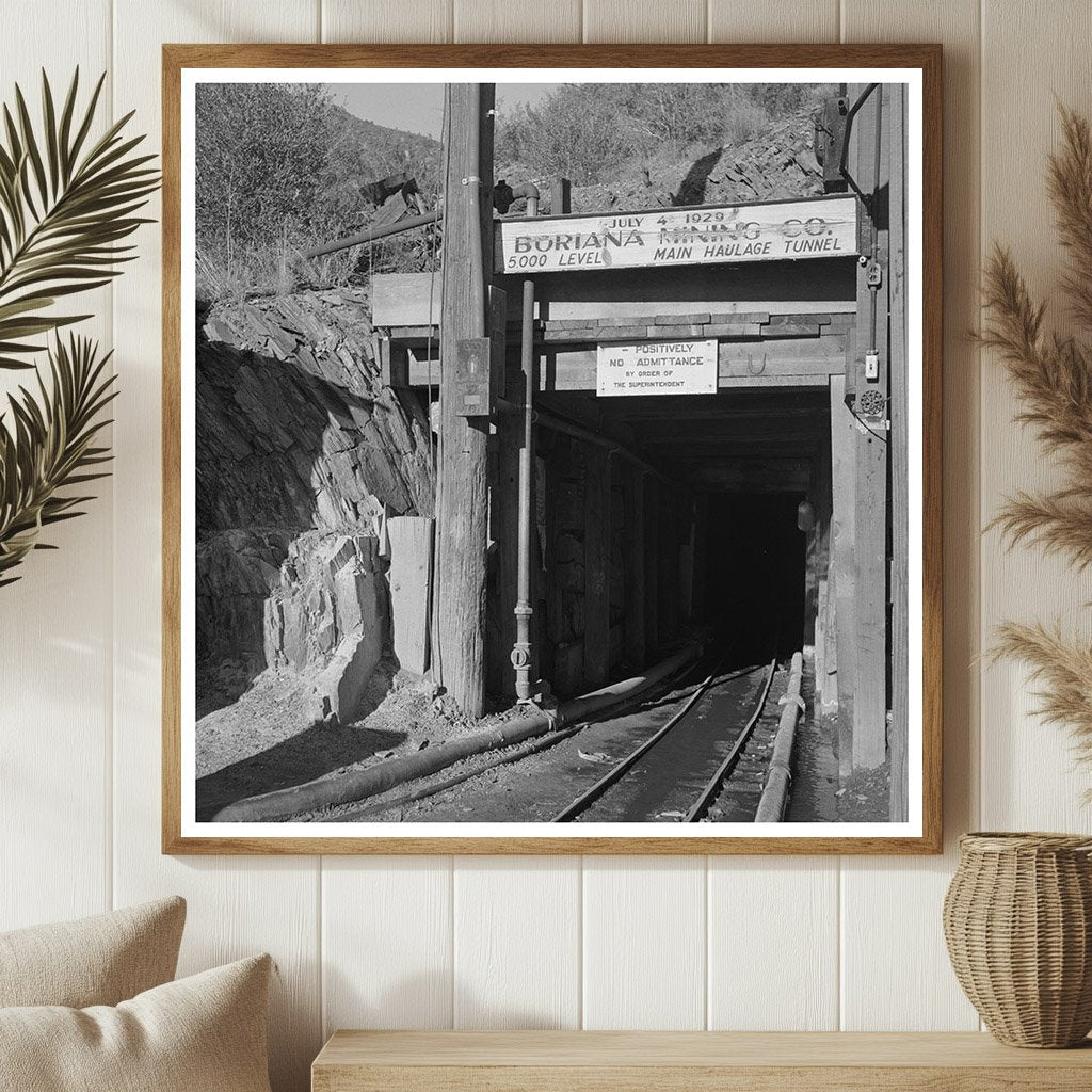 Boriana Tungsten Mine Entrance Kingman Arizona 1942 - Available at KNOWOL