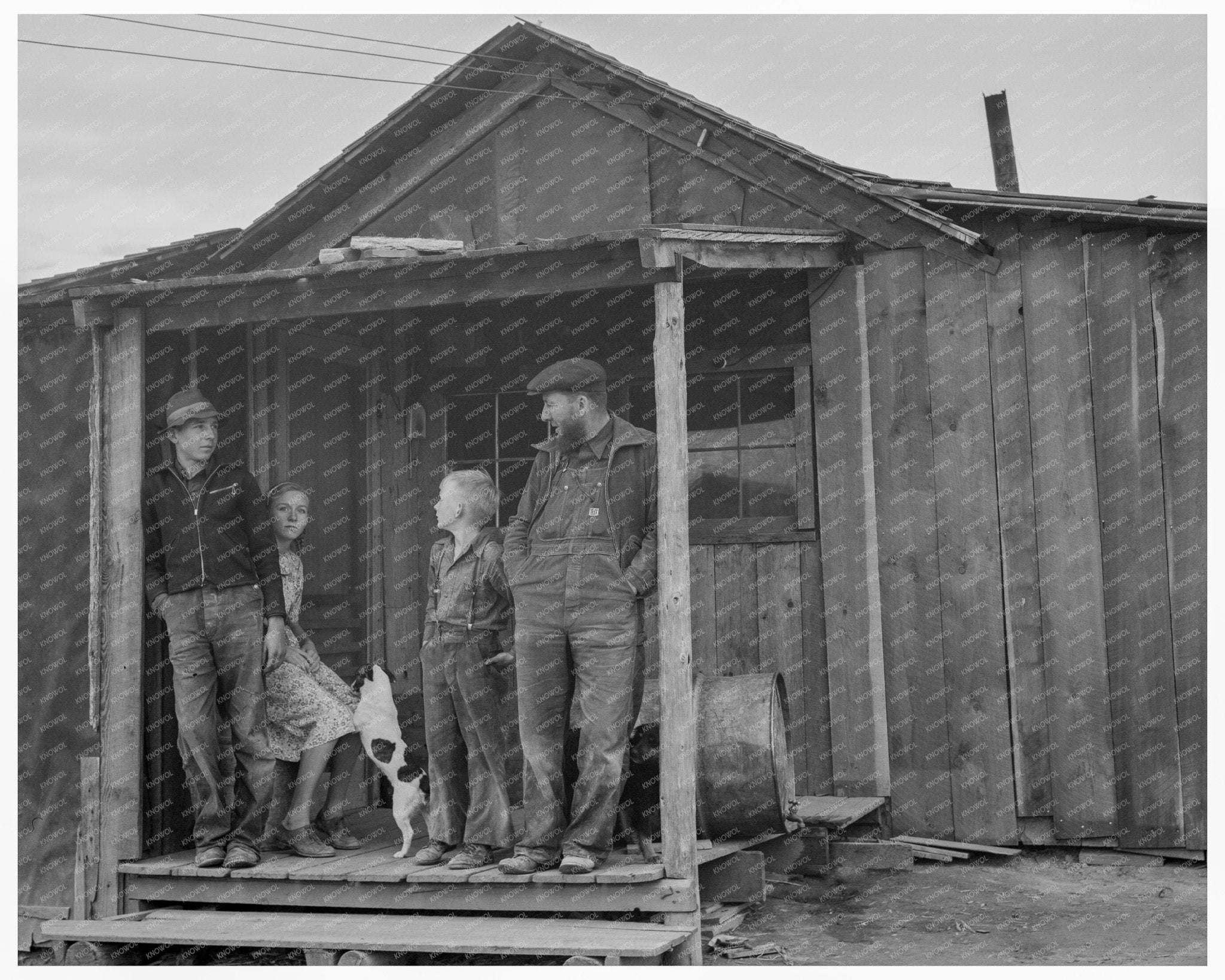 Boundary County Idaho Farm Family October 1939 - Available at KNOWOL