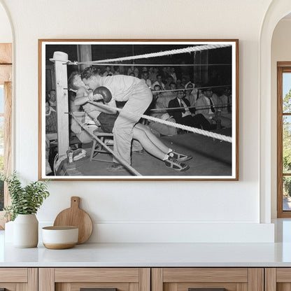 Boxing Scene in Rayne Louisiana September 1938 - Available at KNOWOL