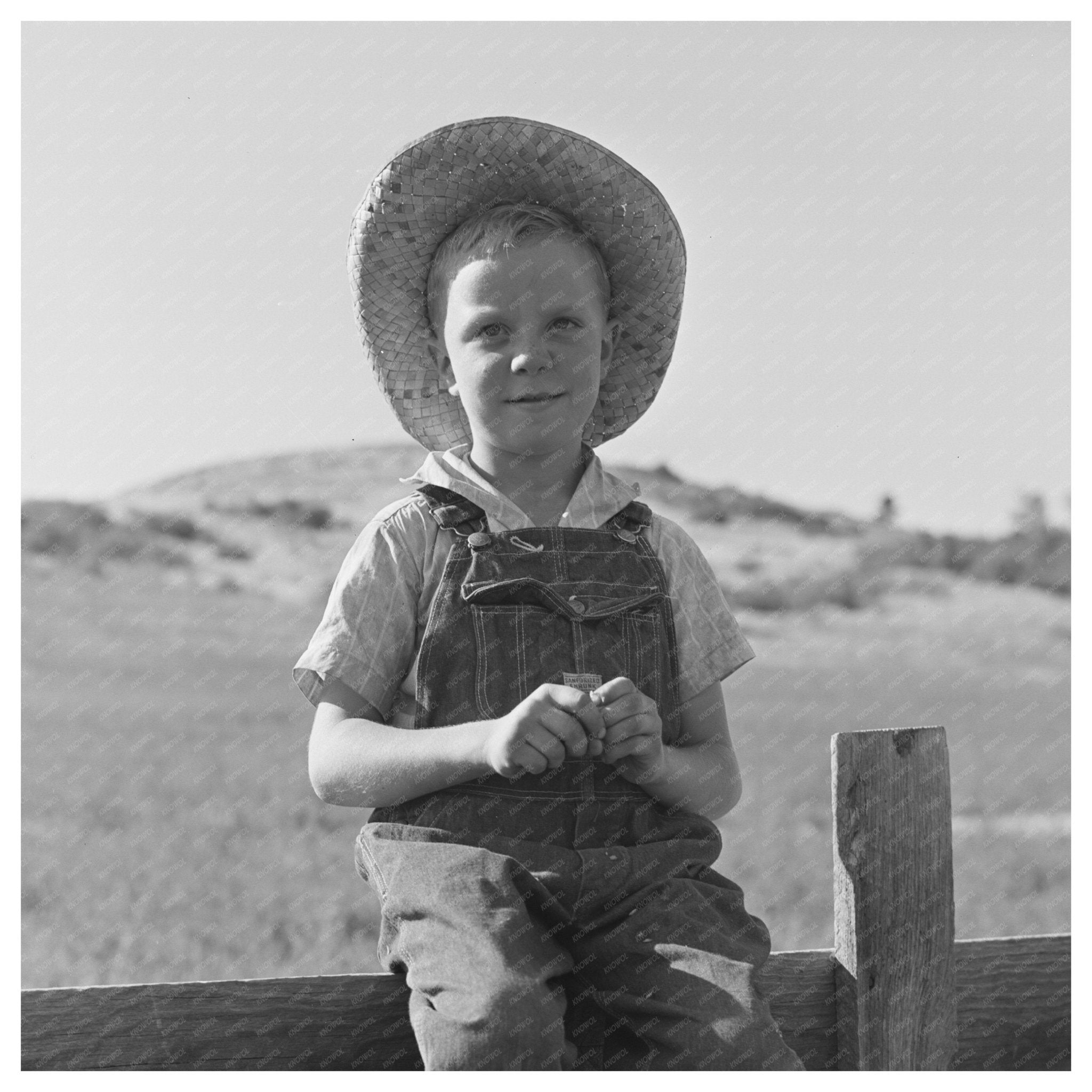 Boy in Ola Idaho July 1942 Farm Security Administration Image - Available at KNOWOL