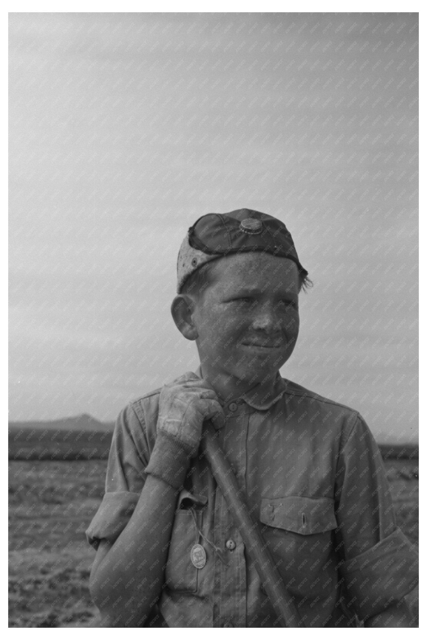 Boy in Vocational Gardening Class February 1942 Arizona - Available at KNOWOL