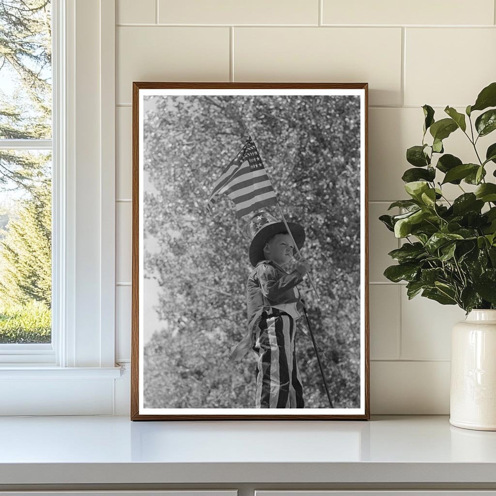 Boy on Float at Vale Oregon Fourth of July Parade 1941 - Available at KNOWOL