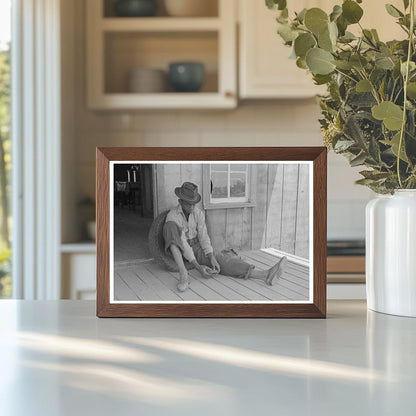 Boy on Porch of Shack Home in Southeast Missouri 1938 - Available at KNOWOL