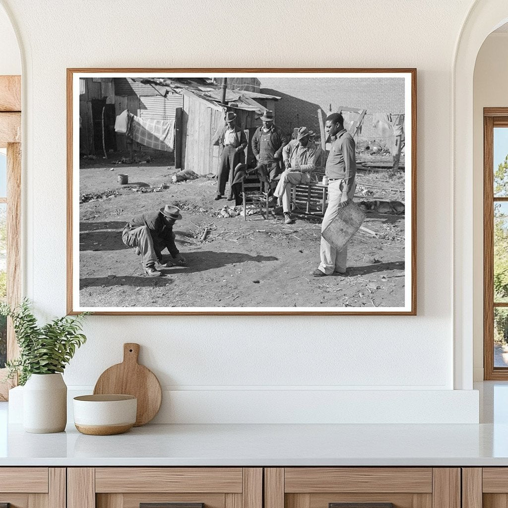 Boy Playing Marbles in Eufaula Oklahoma February 1940 - Available at KNOWOL