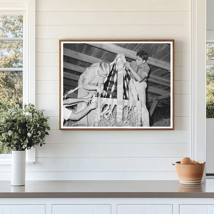 Boy Scouts Float Preparation National Rice Festival 1938 - Available at KNOWOL