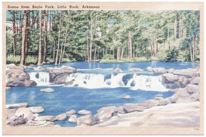 Boyle Park Little Rock Arkansas Vintage Postcard 1930 - 1945 - Available at KNOWOL