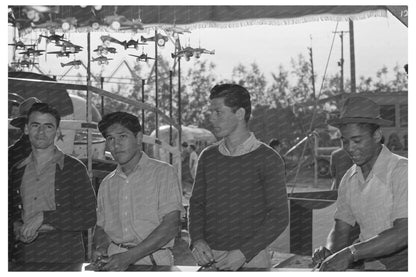 Boys at Carnival Attraction El Centro California 1942 - Available at KNOWOL