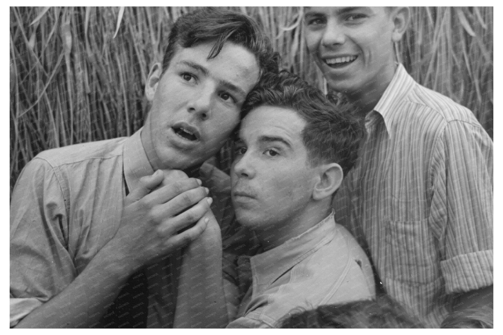 Boys at National Rice Festival Crowley Louisiana 1938 - Available at KNOWOL