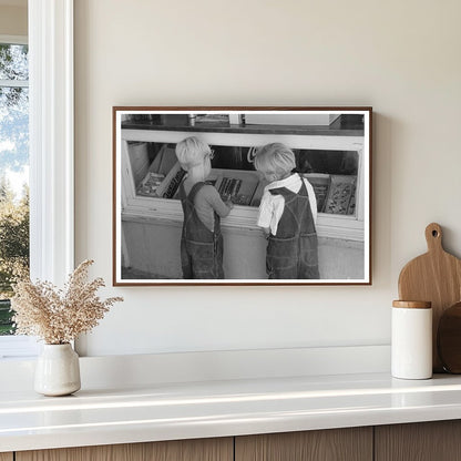 Boys Choosing Candies in Caldwell Idaho July 1941 - Available at KNOWOL