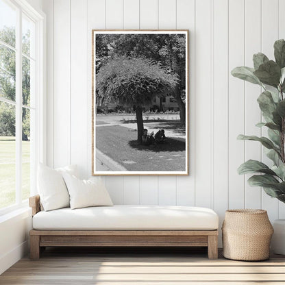 Boys Reading Outdoors in Caldwell Idaho July 1941 - Available at KNOWOL