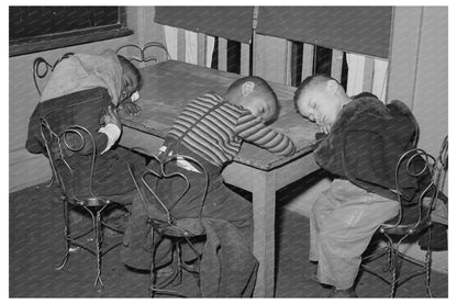 Boys Resting at Chicago Nursery April 1941 Vintage Photo - Available at KNOWOL