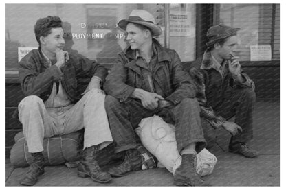 Boys Seeking Jobs at Employment Office Yakima 1941 - Available at KNOWOL