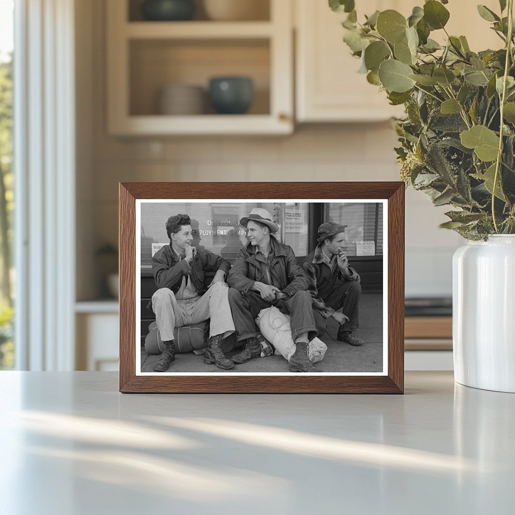 Boys Seeking Jobs at Employment Office Yakima 1941 - Available at KNOWOL