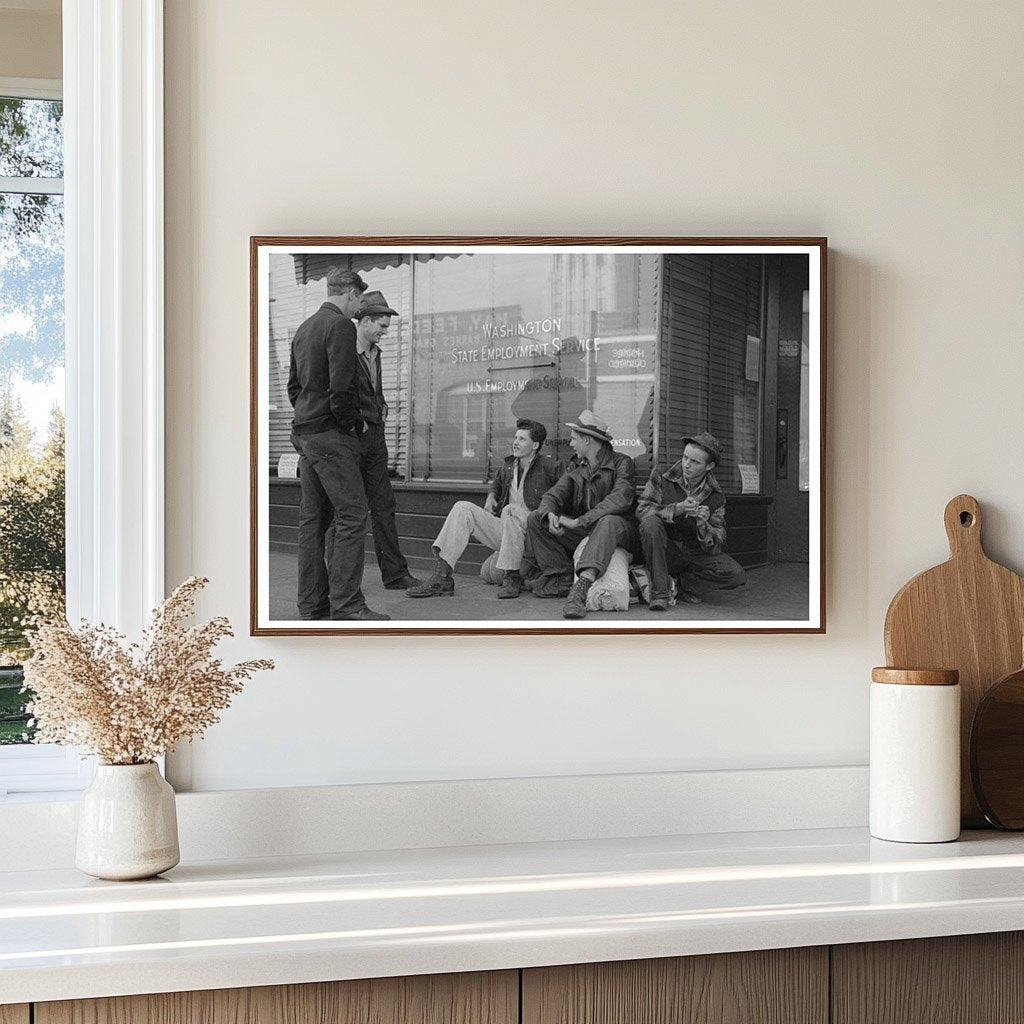 Boys Seeking Work at Employment Office Yakima 1941 - Available at KNOWOL