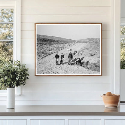 Boys Waiting for School Bus in Malheur County Oregon 1939 - Available at KNOWOL