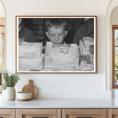 Boys Watching Cakes in FSA Store Woodville California 1942 - Available at KNOWOL