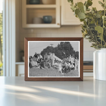 Boys Watching Parade in Donaldsonville Louisiana 1938 - Available at KNOWOL