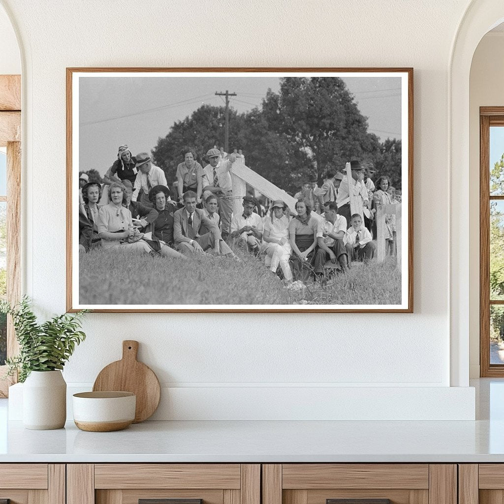 Boys Watching Parade in Donaldsonville Louisiana 1938 - Available at KNOWOL