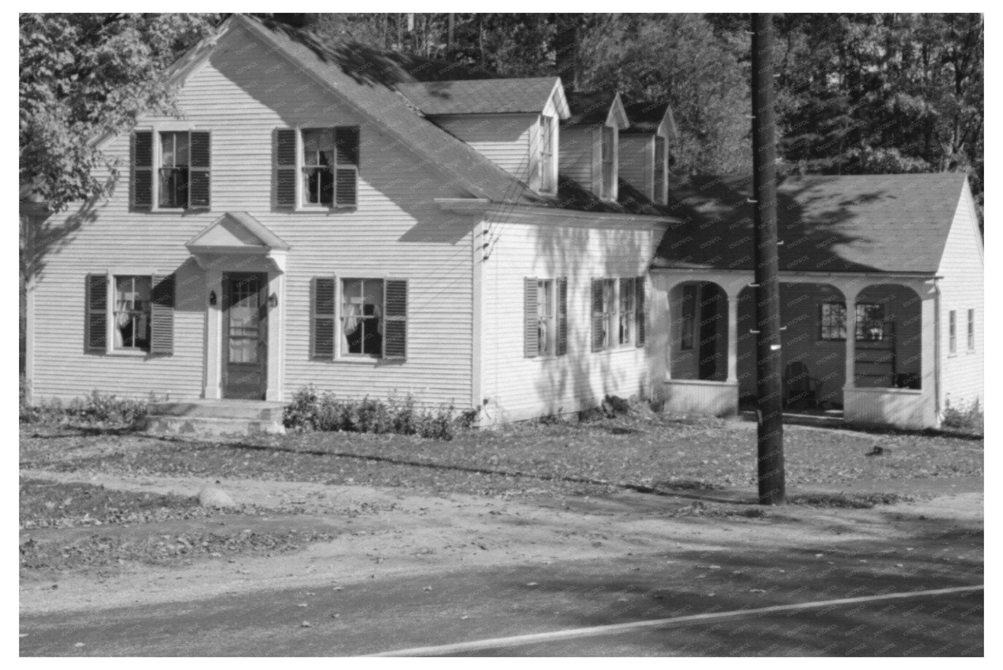Bradford Vermont House October 1939 Vintage Photograph - Available at KNOWOL