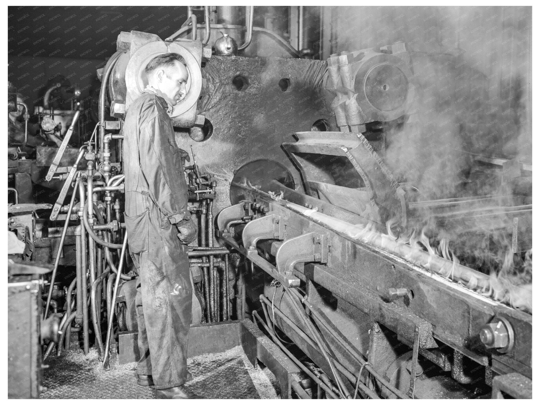 Brass Rod Extrusion Process February 1942 Euclid Ohio - Available at KNOWOL