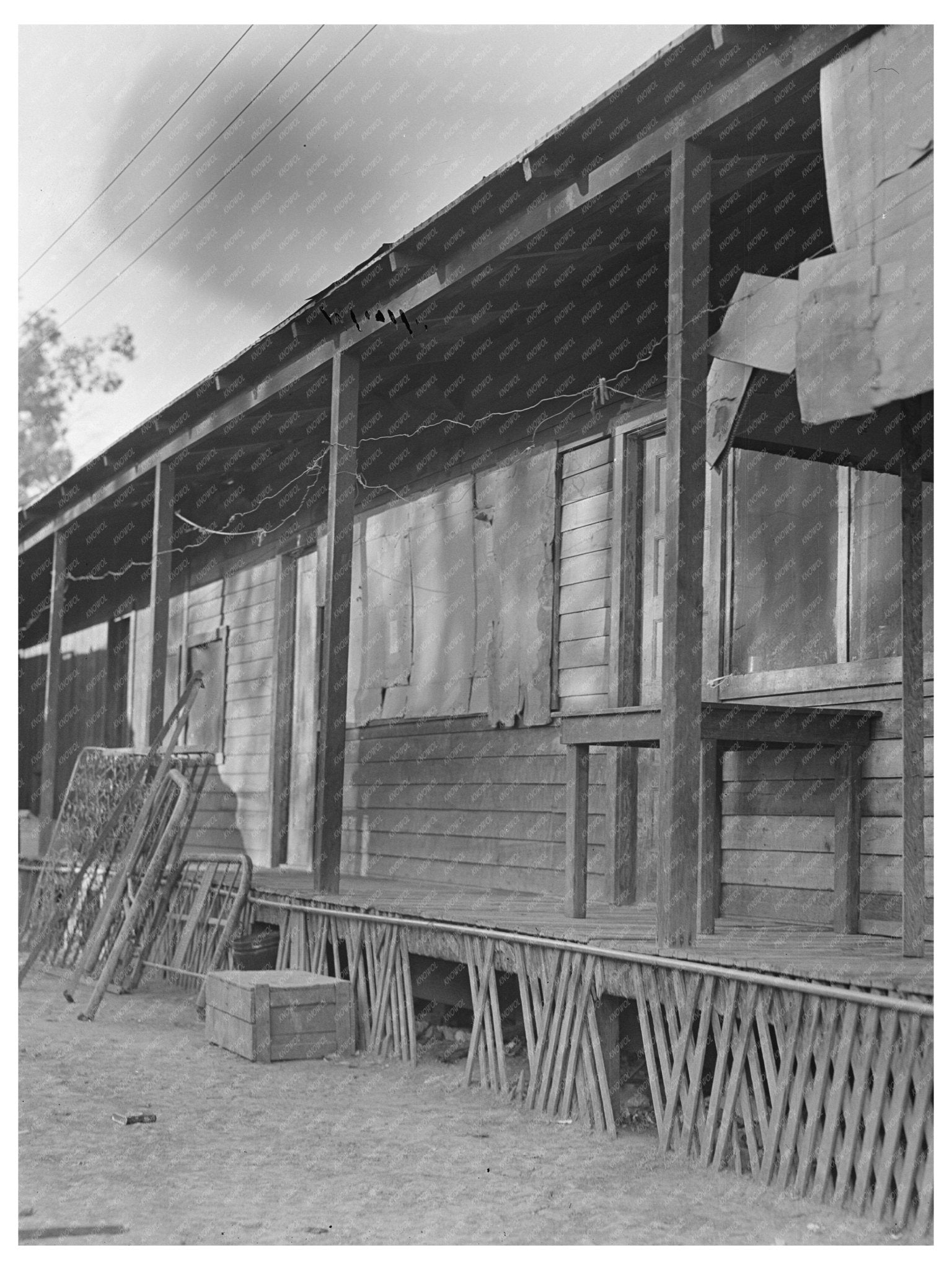 Brawley California Housing Scene June 1935 Migrant Families during Great Depression - Available at KNOWOL