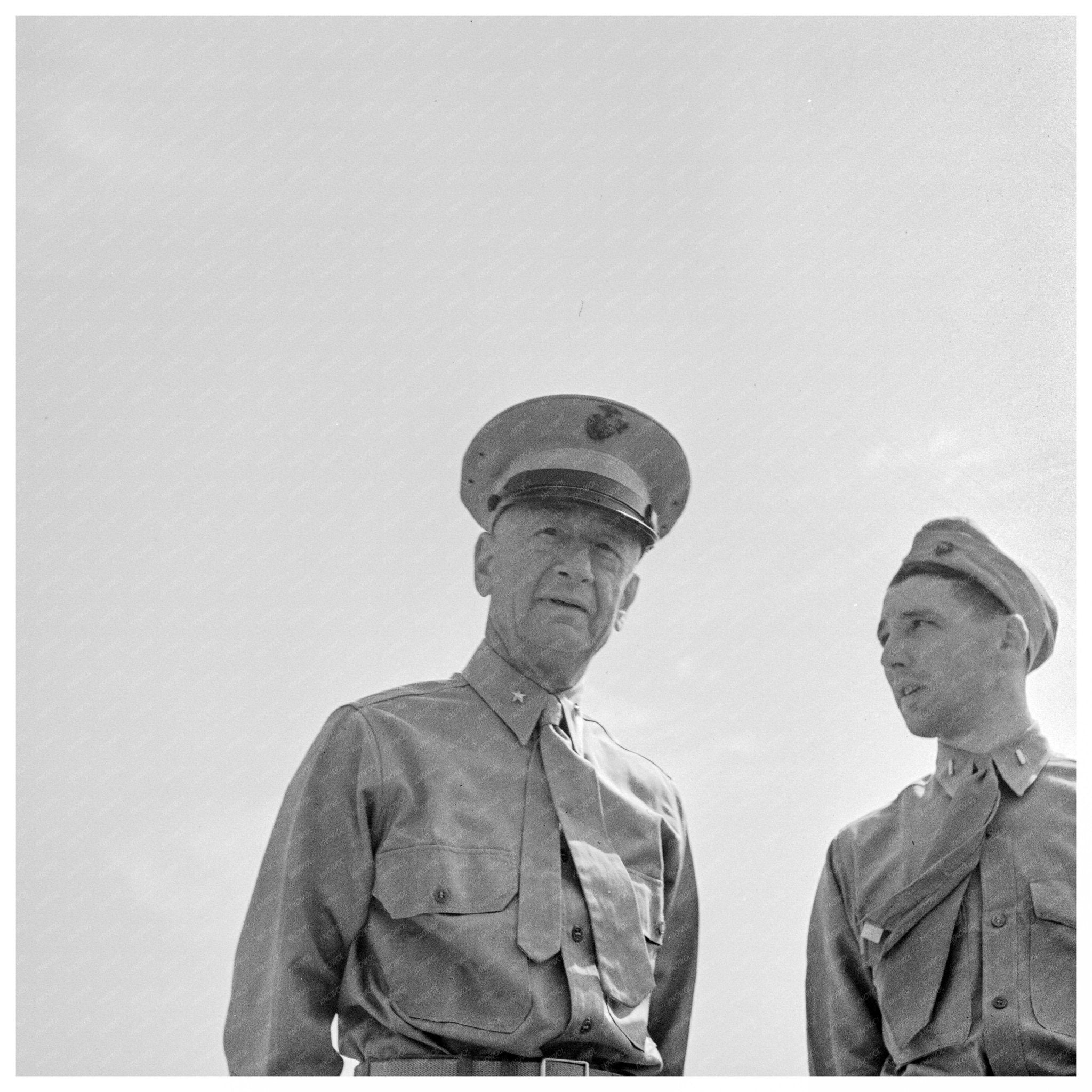 Brigadier General Emile Moses at Marine Corps Glider Training Camp Parris Island 1942 - Available at KNOWOL