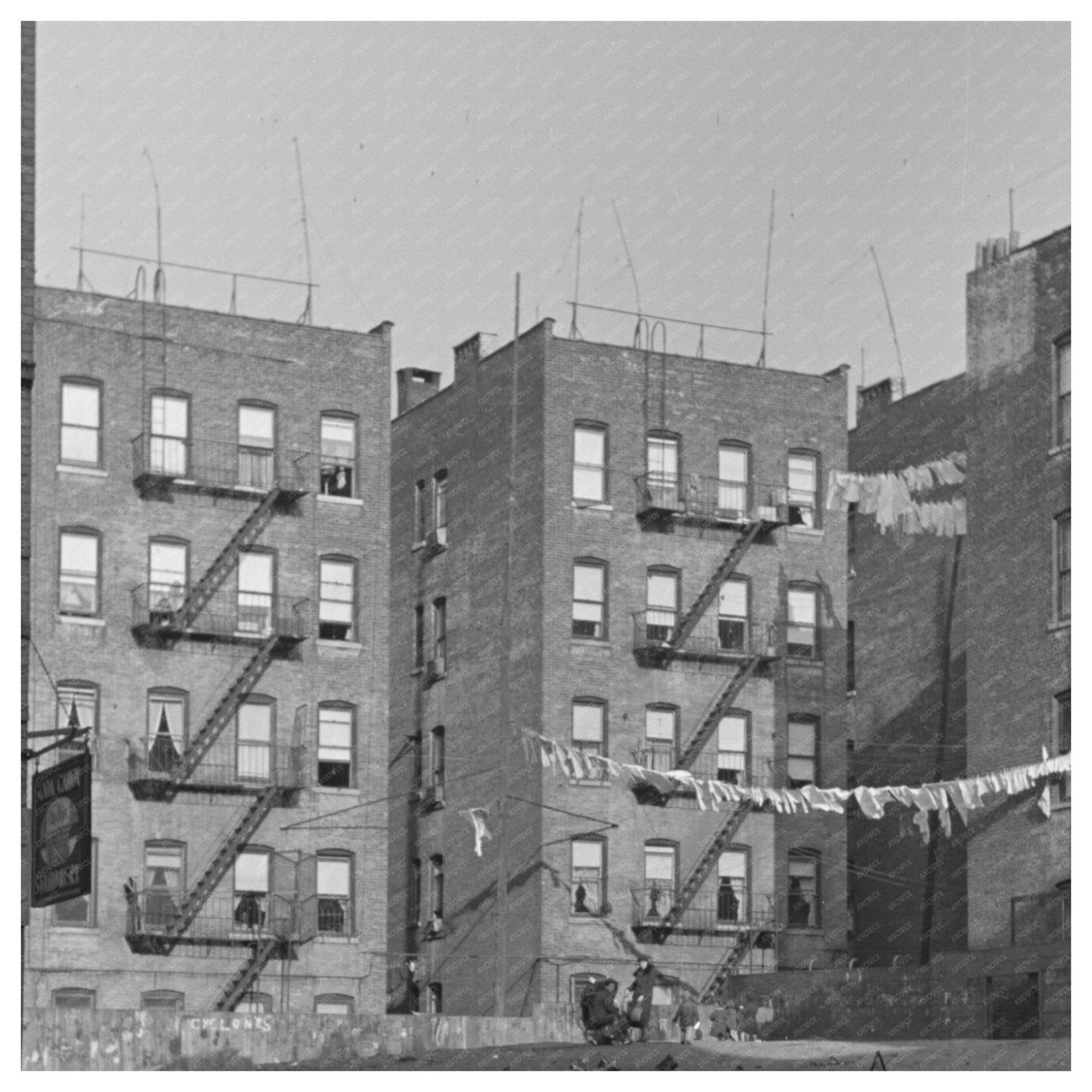 Bronx Apartment Houses 1936 Urban Life Vintage Photo - Available at KNOWOL