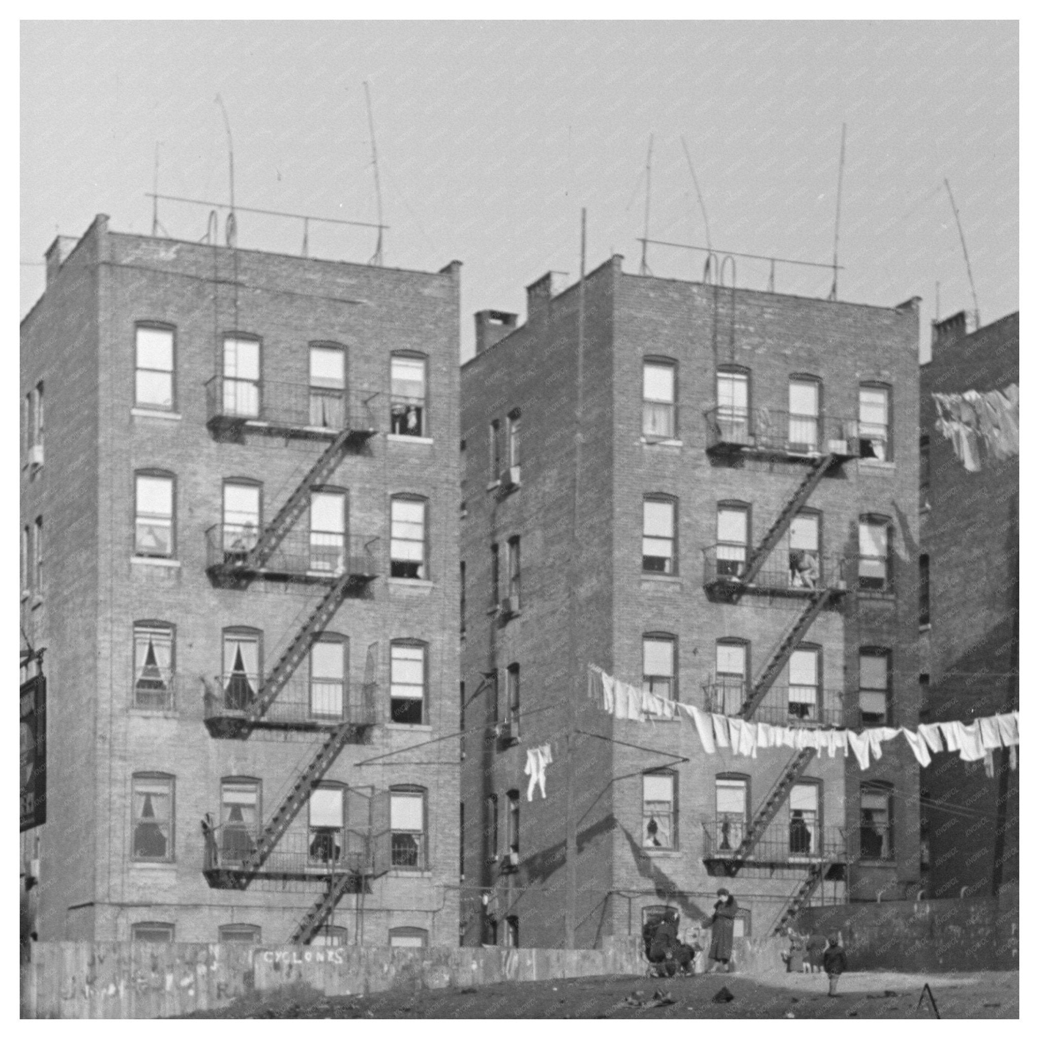 Bronx Apartment Houses Near 139th Street November 1936 - Available at KNOWOL