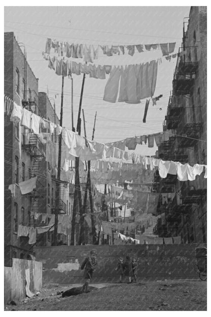 Bronx Clothing Washings November 1936 Urban Life Photo - Available at KNOWOL