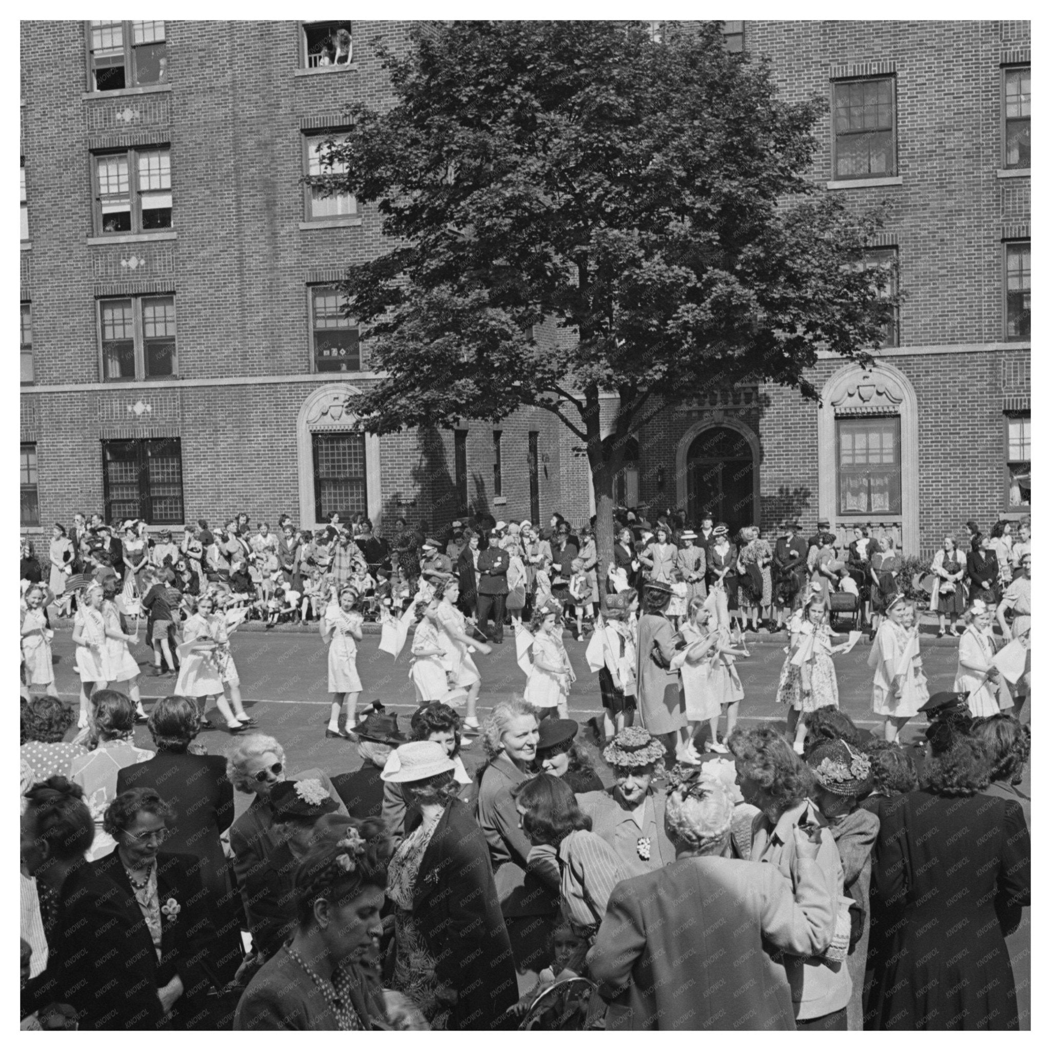 Brooklyn Anniversary Day Parade June 1944 Vintage Photo - Available at KNOWOL