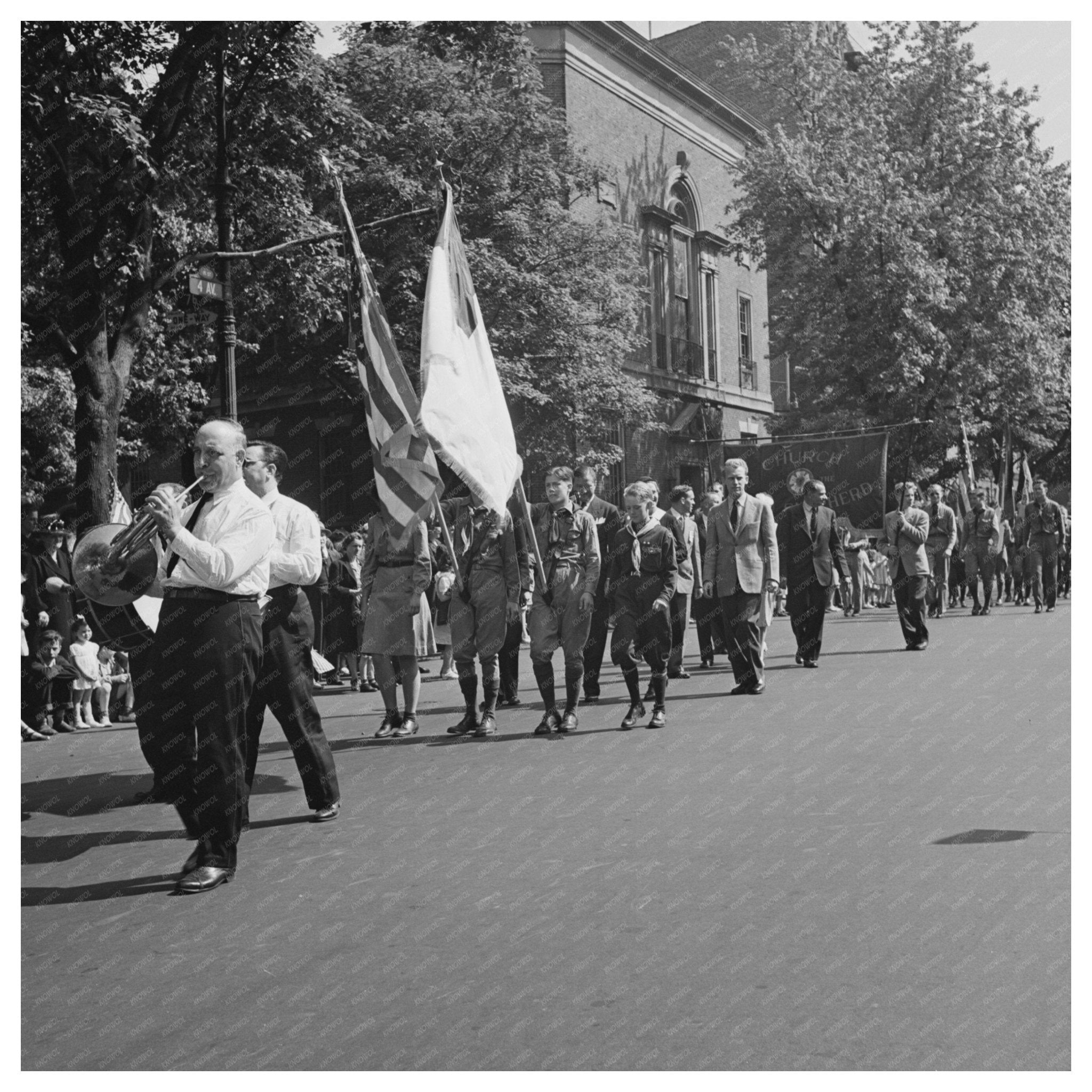 Brooklyn Sunday School Anniversary Parade June 1944 - Available at KNOWOL