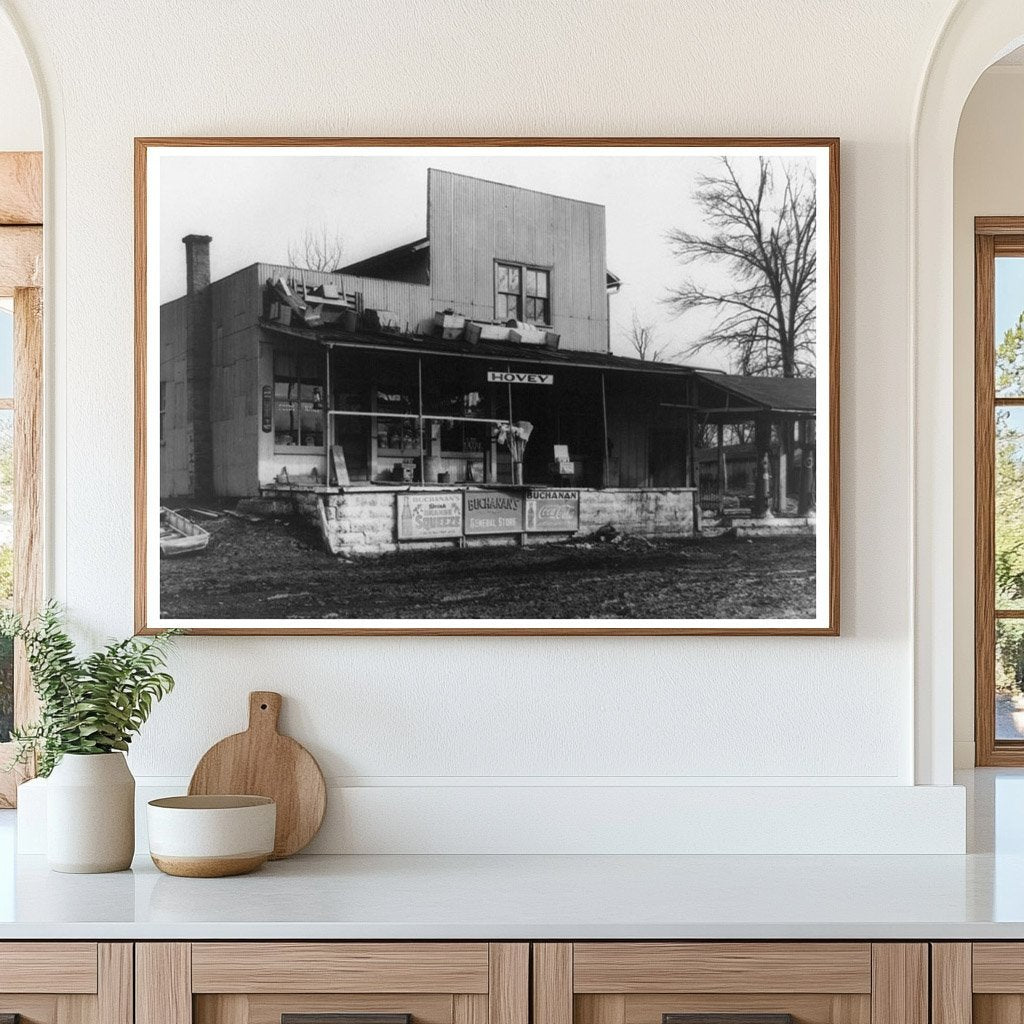 Buchanans General Store Hovey Indiana Flood 1937 - Available at KNOWOL