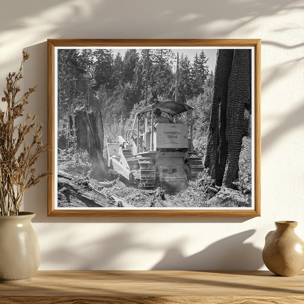 Bulldozer at Nieman Place Lewis County 1939 - Available at KNOWOL