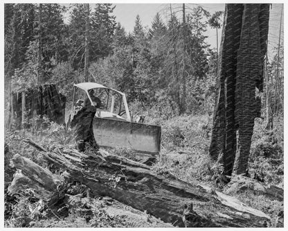 Bulldozer at Nieman Place Lewis County August 1939 - Available at KNOWOL