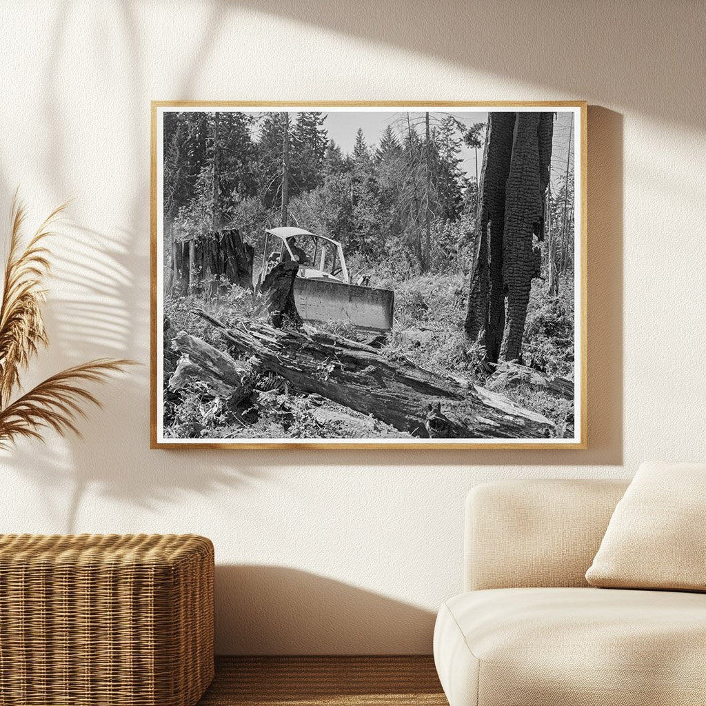 Bulldozer at Nieman Place Lewis County August 1939 - Available at KNOWOL