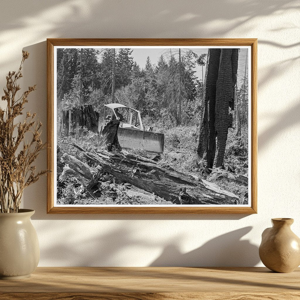 Bulldozer at Nieman Place Lewis County August 1939 - Available at KNOWOL