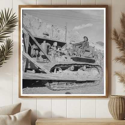 Bulldozer at Phelps Dodge Copper Mine Morenci Arizona 1950 - Available at KNOWOL