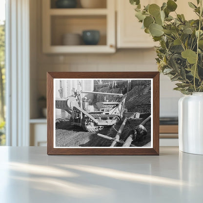 Bulldozer at Shasta Dam Construction December 1941 - Available at KNOWOL