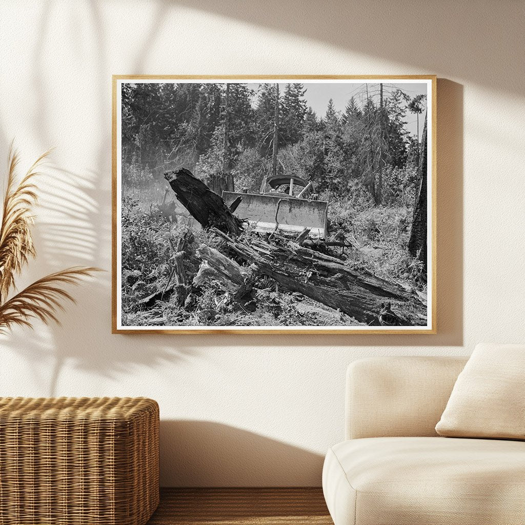 Bulldozer Clearing Land in Lewis County 1939 - Available at KNOWOL