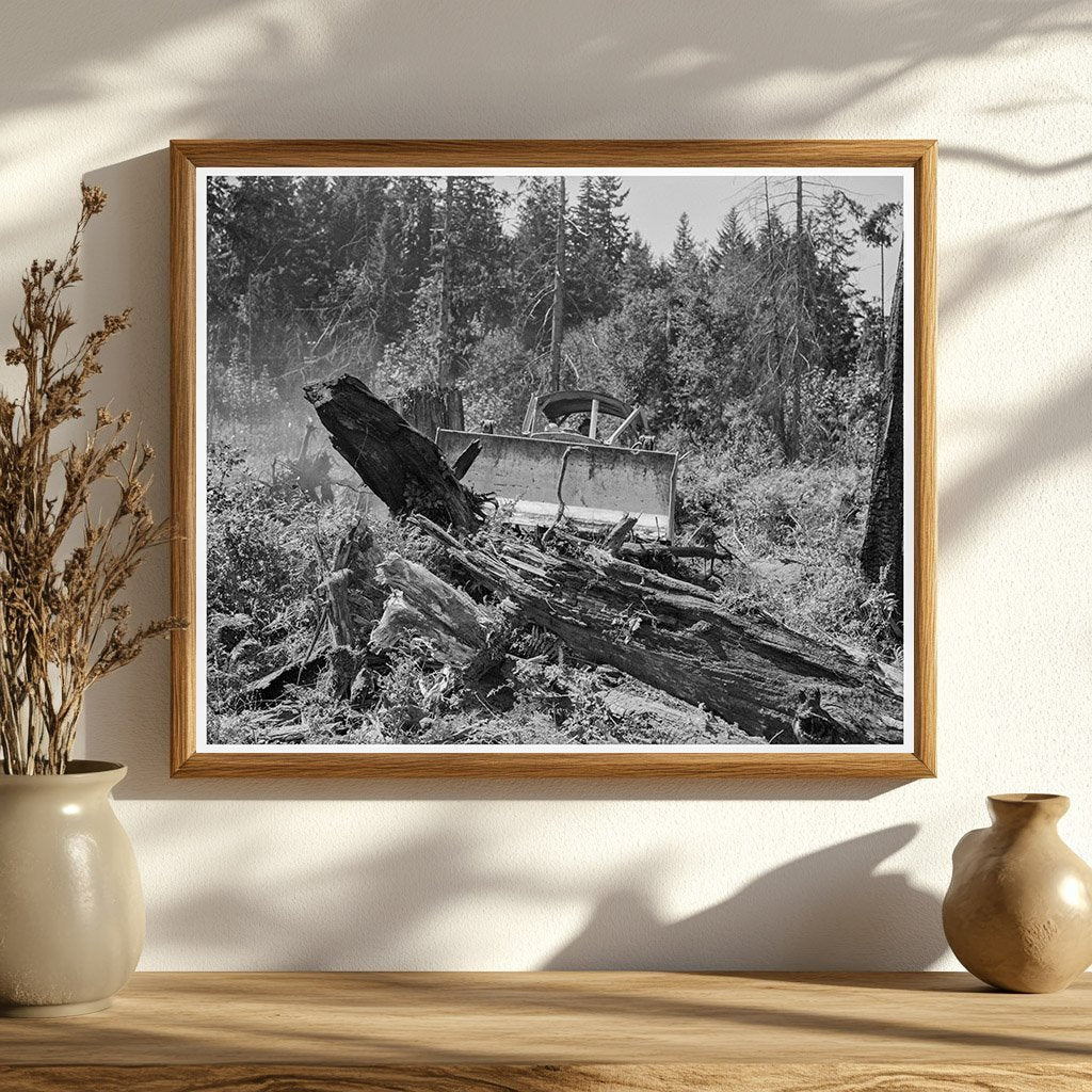 Bulldozer Clearing Land in Lewis County 1939 - Available at KNOWOL