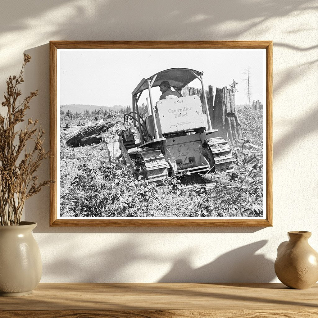 Bulldozer in Operation Lewis County Washington 1939 - Available at KNOWOL