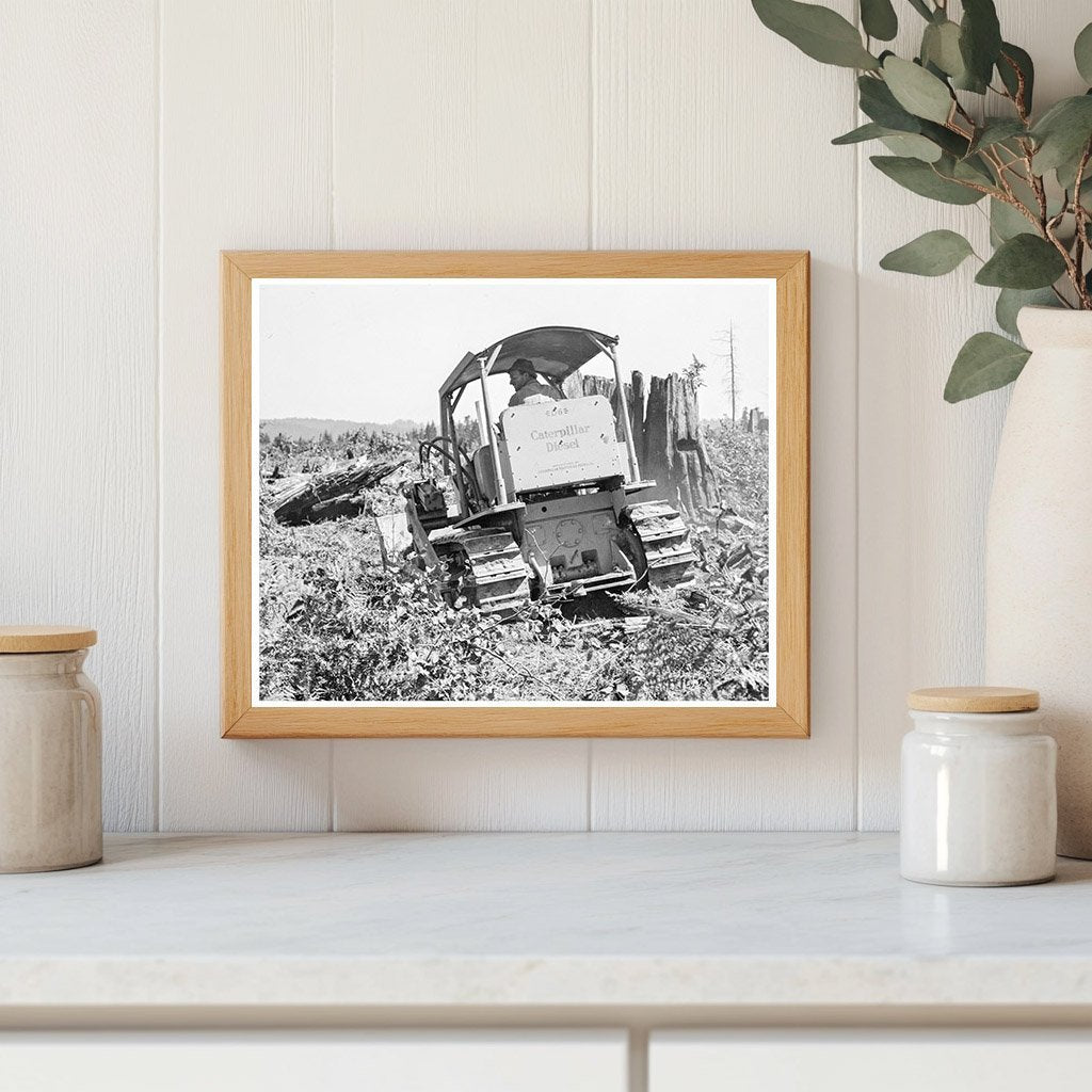 Bulldozer in Operation Lewis County Washington 1939 - Available at KNOWOL