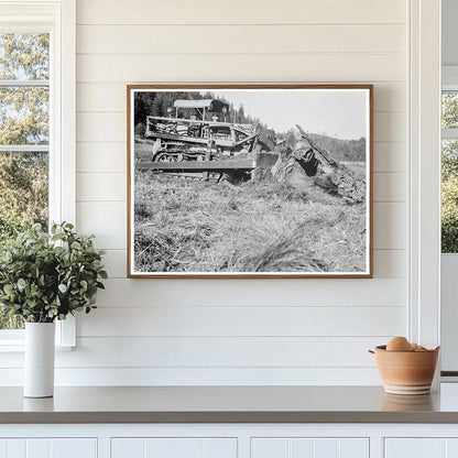 Bulldozer Moves Stump on Farm Lewis County Washington 1939 - Available at KNOWOL