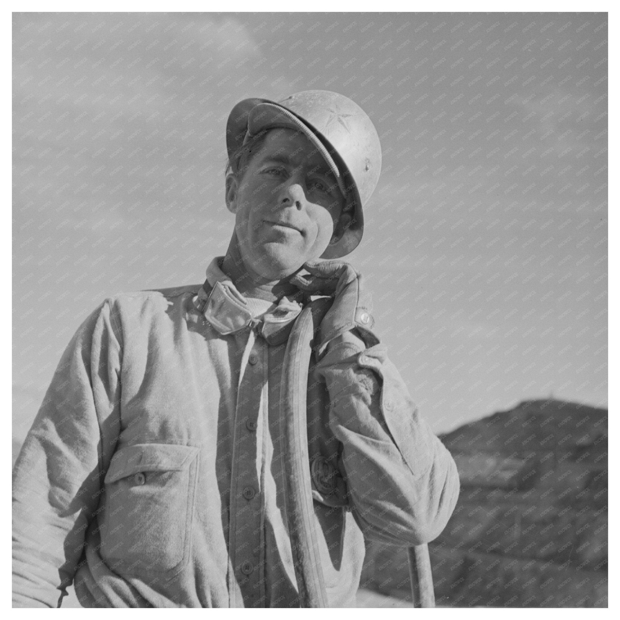 Bulldozer Operator at Morenci Copper Mine Mid 20th Century - Available at KNOWOL