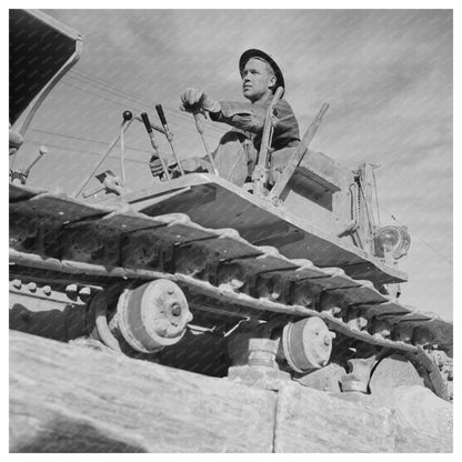 Bulldozer Operator at Phelps - Dodge Copper Mine 1942 - Available at KNOWOL