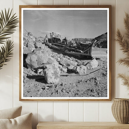 Bulldozer Operator in Morenci Arizona Copper Mine 1942 - Available at KNOWOL