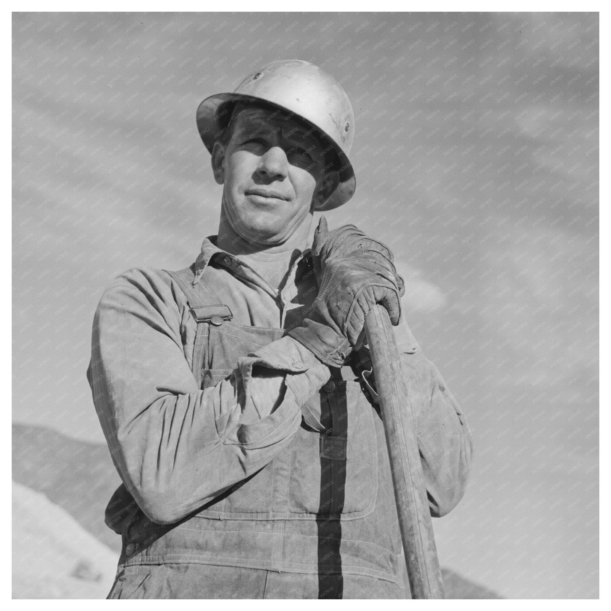 Bulldozer Operator in Morenci Copper Mine 1950 - Available at KNOWOL