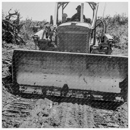 Bulldozer with Grader Blade at Nieman Farm 1939 - Available at KNOWOL