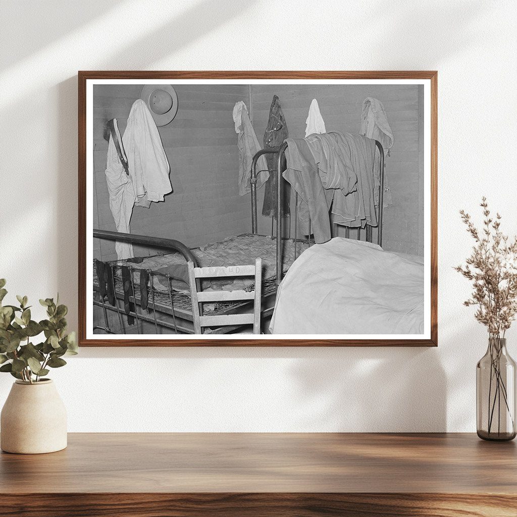 Bunkhouse Interior at SMS Ranch Spur Texas May 1939 - Available at KNOWOL