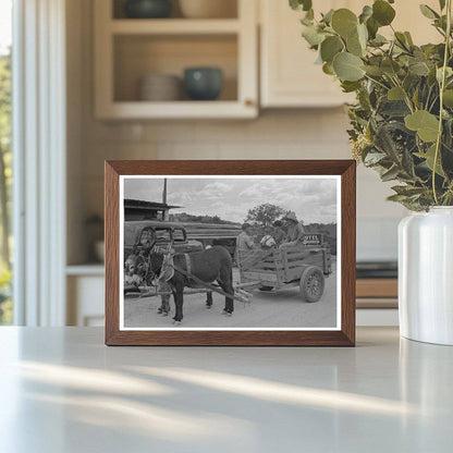 Burro Cart in Pie Town New Mexico June 1940 - Available at KNOWOL